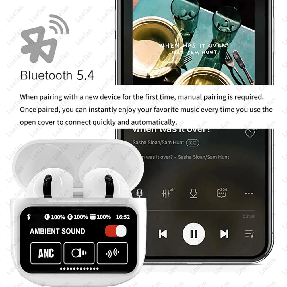 A11 Pro Wireless Earbuds with Smart LCD Display