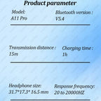 A11 Pro Wireless Earbuds with Smart LCD Display